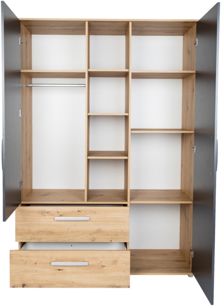 Arthur Berndt Jugendzimmer-Set »Alessio« 3-teilig, Liegefläche 140x200 cm, Anthrazit, Artisan Oak Bild 4