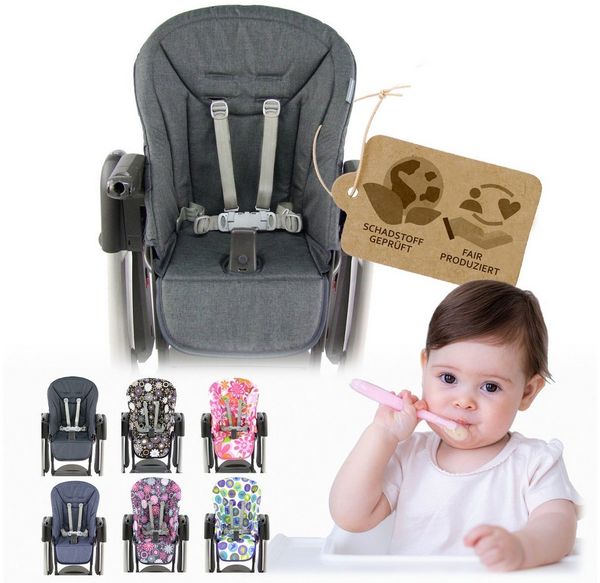 BambiniWelt by Rafael K. Hochstuhlauflage Ersatzbezug Sitzkissen kompatibel mit PEG PEREGO Tatamia + New Born