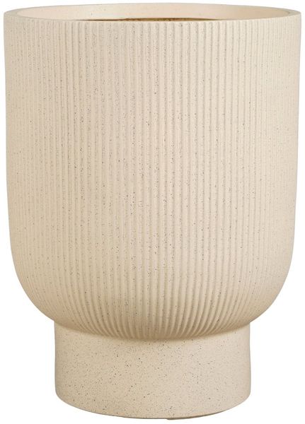 Mica Decorations Übertopf Nuovo Magnesium beige Ø 40 x 53 cm