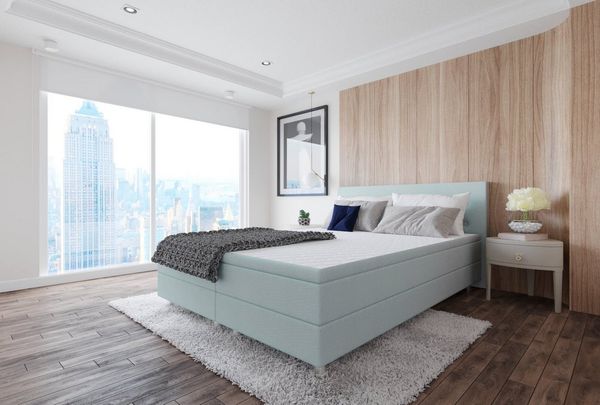 Best for Home Boxspringbett Neo Sawana Bonellfederkernmatratze mit 5 cm Topper (90x200 120x200 140x200 160x200 180x200 200x200), Handwerksqualität,TOP Preis-Leistungs-Verhältnis