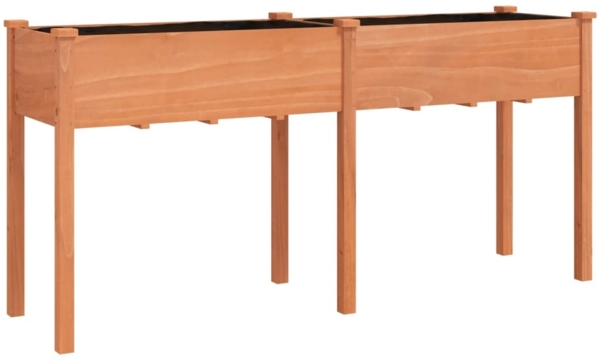 vidaXL Pflanzkübel mit Einsatz Braun 161x45x76 cm Massivholz Tanne 364237