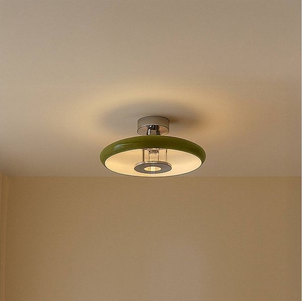 Lindby Deckenleuchten Branford, Metall, Grün IP20, 1 x 15 W LED
