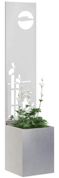 vidaXL Garten Sichtschutz-Leinwand Silber 32 x 150 cm Edelstahl 876403 Bild 3