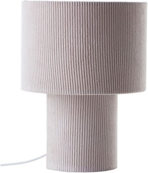 LeGer Home by Lena Gercke Tischleuchte Kathleen Cordleuchte, ohne Leuchtmittel, Cordstoff, H 30 cm, Ø 23 cm, E27, Cord, Stoffleuchte, Tischlampe