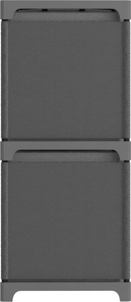 vidaXL Würfelregal mit 4 Boxen Grau 69x30x72,5 cm Stoff 322601 Bild 3