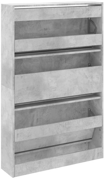 vidaXL Schuhschrank Betongrau 80x21x125,5 cm Holzwerkstoff 839927 Bild 7