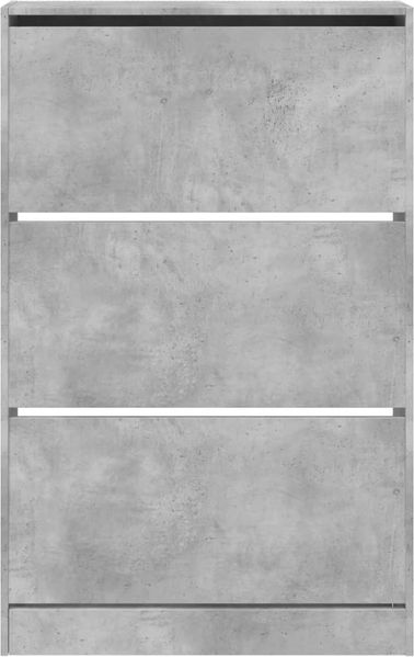 vidaXL Schuhschrank Betongrau 80x21x125,5 cm Holzwerkstoff 839927 Bild 5