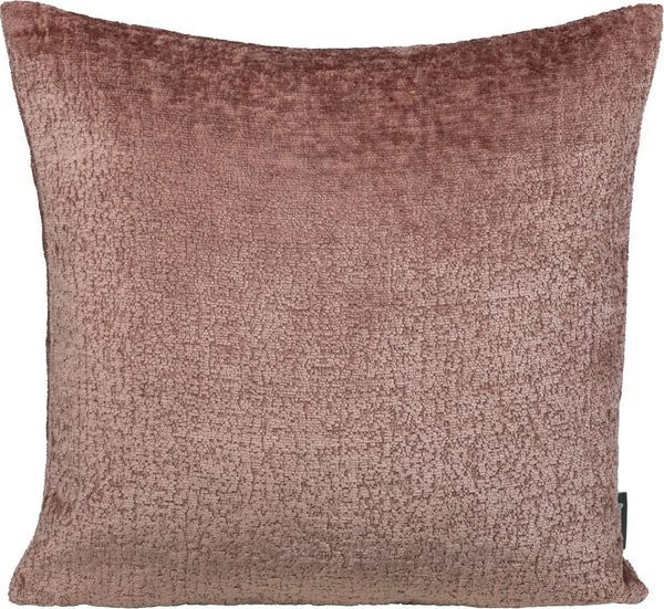 PICHLER Kissenhülle Chenille uni Kissenhülle 2er Set 40x40 cm BENISA Rechteck rosenholz, (2 Stück), Kissenbezug für Dekokissen Zierkissen Kissenhülle