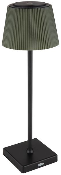LED Tischlampe, Innen Außen, Touchdimmer, Akku H 38 cm