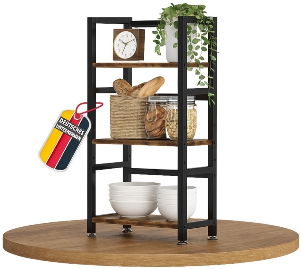 Mein-Regal Küchenregal Vintage Metallregal 3 Ebenen Größe M