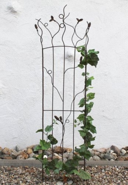 Rankhilfe JD2-12024 Rankgitter aus Metall 136 cm Kletterhilfe Zaun