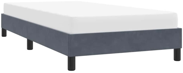 vidaXL Bettgestell ohne Matratze Dunkelgrau 80x210 cm Samt 4101332 Bild 3