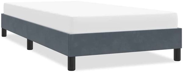 vidaXL Bettgestell ohne Matratze Dunkelgrau 80x210 cm Samt 4101332
