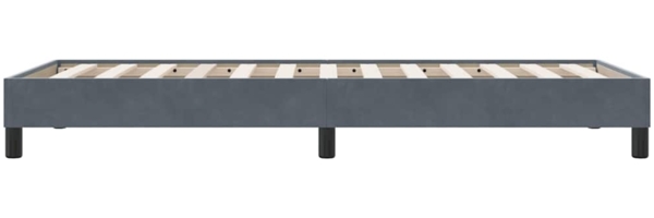 vidaXL Bettgestell ohne Matratze Dunkelgrau 80x210 cm Samt 4101332 Bild 5
