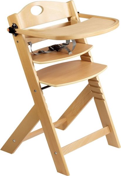 BabyGo Family Pro Hochstuhl Treppensuhl inkl. Essbrett natur