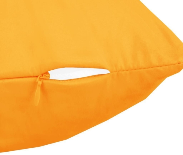 Seitenschläfer Kissenhülle Kissenfüllung Körperkissen, bequem und anschmiegsam in vielen verschiedenen Farben erhältlich (ca. 40x140cm / hellorange - marigold) Bild 3