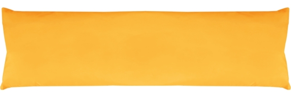 Seitenschläfer Kissenhülle Kissenfüllung Körperkissen, bequem und anschmiegsam in vielen verschiedenen Farben erhältlich (ca. 40x140cm / hellorange - marigold) Bild 1