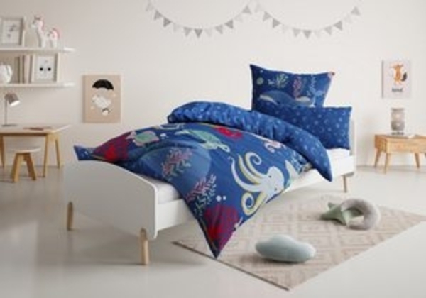 Lüttenhütt Kinderbettwäsche CUDDLEE, Renforcé, 2 teilig, in vielen Designs: Dino,Einhorn,Weltraum,Baustelle,Herz,Trecker,Safari Bild 6