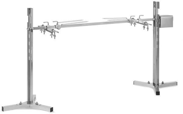 Klarstein Grillspieß Sauenland Survivor (Set), Grillspieß mit Motor Grill Drehspieß mit Motor Spanferkel Grill