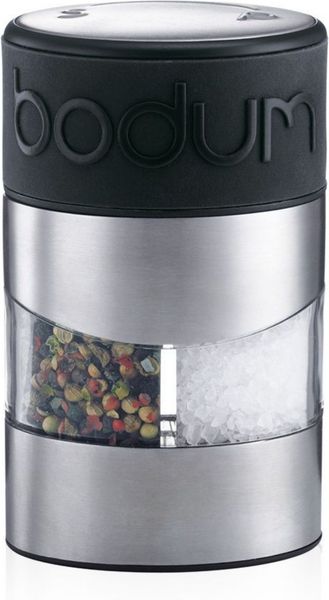 Bodum TWIN Salz- und Pfeffermühle Gewürzmühle 12 cm Schwarz