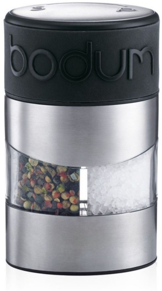Bodum TWIN Salz- und Pfeffermühle Gewürzmühle 12 cm schwarz