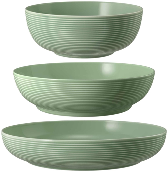 Seltmann Weiden Beat Color Glaze Foodbowl Set 3-teilig Salbeigrün