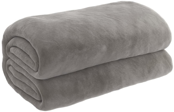 vidaXL Gewichtsdecke Stoff, 1x Gewichtsdecke, 1x Bezug, Grau, 138x200 cm, Baumwolle, 10 kg