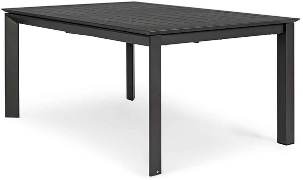 Gartentisch Ronoko Aluminium, modern und ausziehbar, anthrazit, für 6–8 Personen