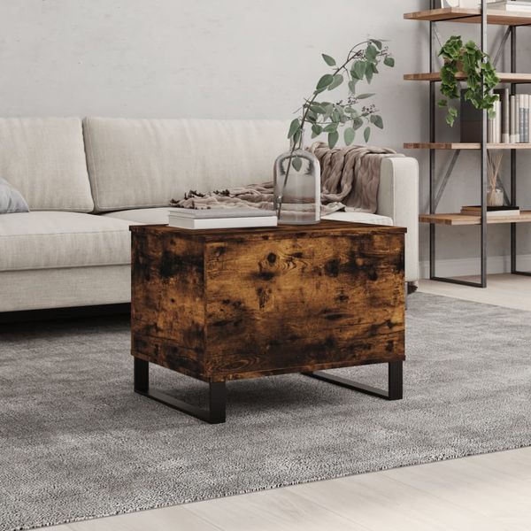 vidaXL Couchtisch Räuchereiche 60x44,5x45 cm Holzwerkstoff 830961