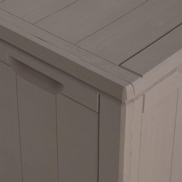 vidaXL Garten-Aufbewahrungsbox 270 L Braun PP-Holzoptik 151232 Bild 9