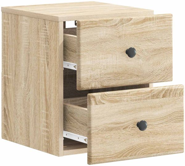vidaXL Wandmontierter Nachttisch Sonoma-Eiche 34,5 x 33 x 40 cm 899149 Bild 3