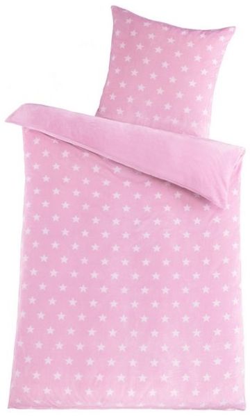 Malika Wendebettwäsche 155x220 + 80x80 cm Cashmere Touch Sterne Bettwäsche, atmungsaktiv, Für Allergiker geeignet, pflegeleicht, angenehm weicher Stoff Bild 4