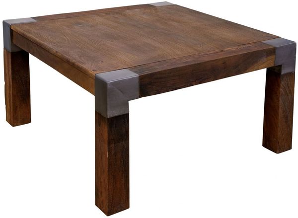 Couchtisch Mango 85x85x45 braun lackiert Amsterdam #19