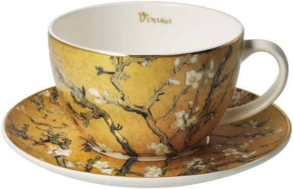 Goebel Tasse Tee-/ Cappuccinotasse Van Gogh- Mandelbaum, 1-tlg, Porzellan