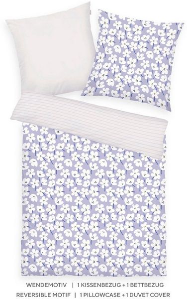 TOM TAILOR HOME Bettwäsche FRESH FLOWERS 135x200 cm, 155x220 cm oder 200x220 cm, Renforcé, 2 teilig, new bedroom, mit farbigem Markenreißverschluss