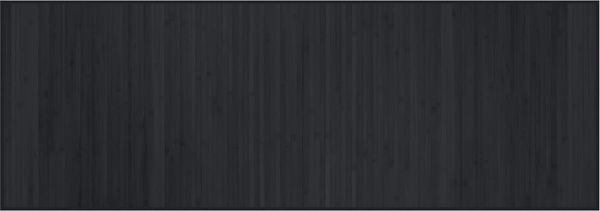 vidaXL Teppich Rechteckig Schwarz 70x200 cm Bambus 376870 Bild 2