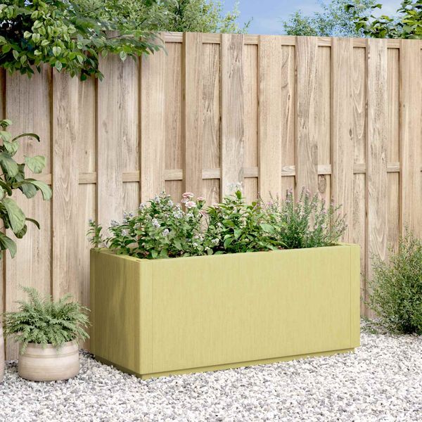 vidaXL Gartenblumenbox Grün 80 x 36 x 35 cm PP 42036840