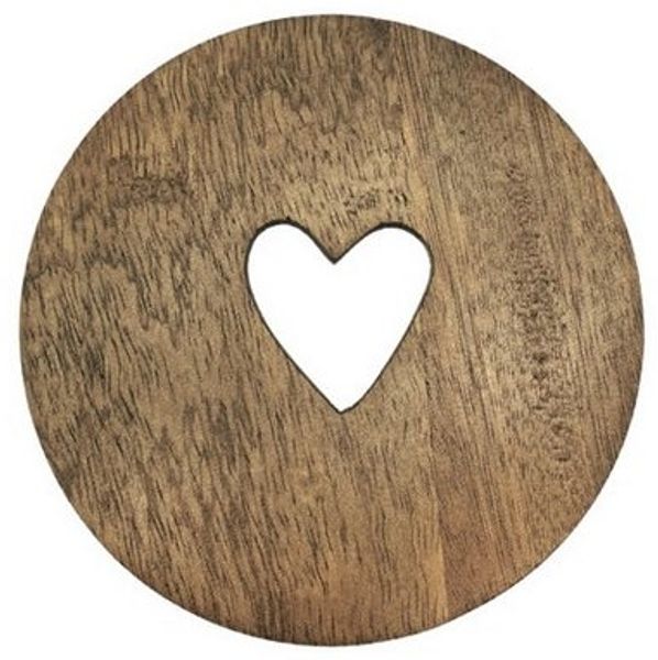 Bastion Collections Geschirr-Set Untersetzer - WOOD - natur