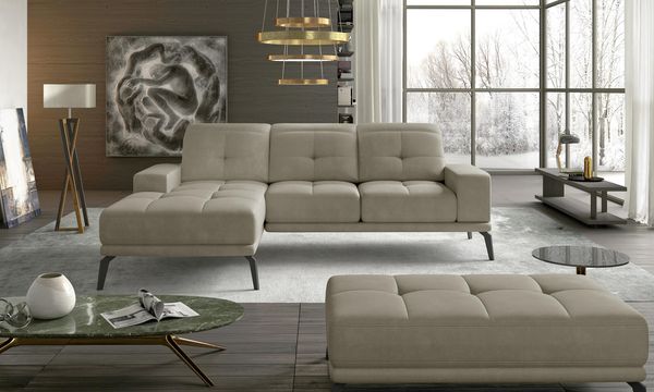Wohnideebilder Narożnik Torrense + Puf Beige Sitzgruppen TorL_P_32