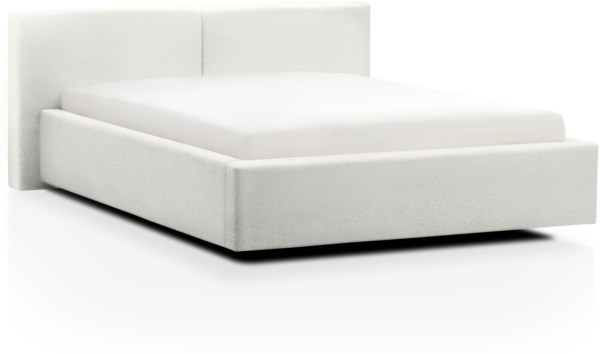 Polsterbett >Cube mit BK< Liegefläche 140x200cm, weiß, Stellmaß: 180x82x227cm (BxHxT) Bild 3