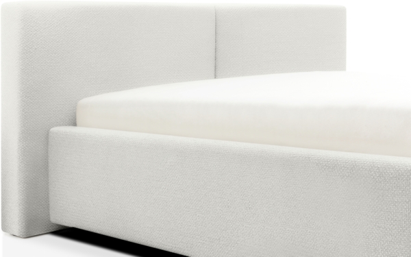 Polsterbett >Cube mit BK< Liegefläche 140x200cm, weiß, Stellmaß: 180x82x227cm (BxHxT) Bild 9