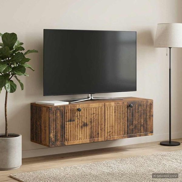 vidaXL Wandmontierter TV-Schrank Altholz 98 x 31 x 30 cm Holzwerkstoff 898053