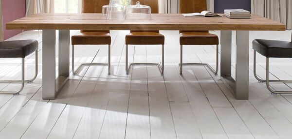 Esstisch Castello - Eiche Bassano / Edelstahl Bild 2