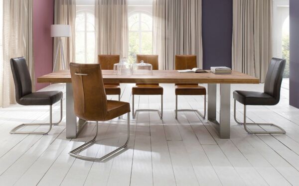 Esstisch Castello - Eiche Bassano / Edelstahl Bild 6