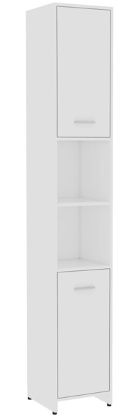 vidaXL Badezimmerschrank Weiß 30 x 30 x 183,5 cm Spanplatte [802597]