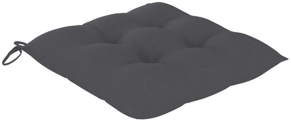 vidaXL Gartenstühle mit Anthrazit Kissen 3 Stk. Massivholz Teak 3062529 Bild 5