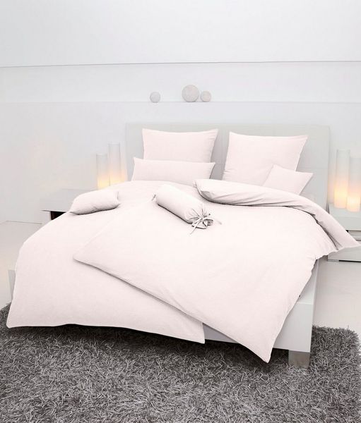 Hochwertige Janine Soft-Seersucker Bettwäsche PIANO | Verschiedene Grössen und Farben 200x220 / 2x 80x80 cm ecru (09)