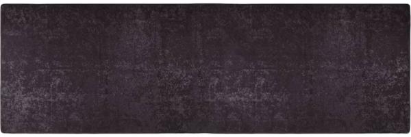 vidaXL Teppich Waschbar 80x300 cm Anthrazit Rutschfest 337953