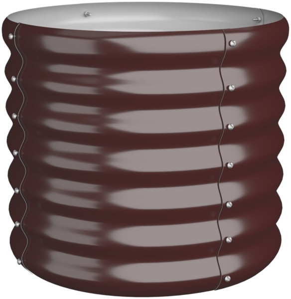 vidaXL Pflanzkübel Verzinkter Stahl 40x40x36 cm Braun 318845