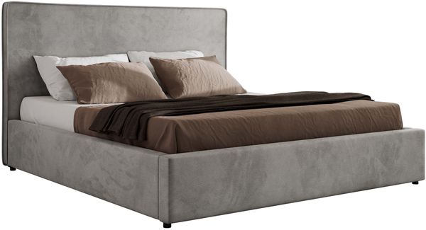 CORIVO CLASSIC Polsterbett mit Bettkasten & Stauraum, Doppelbett, inkl. Lattenrost, Metall-Hebeautomat mit Gasdruckfedern - Hellgrau Velvet Bild 6